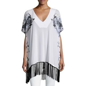 Chaser Snow Leopard Fringe Tunic